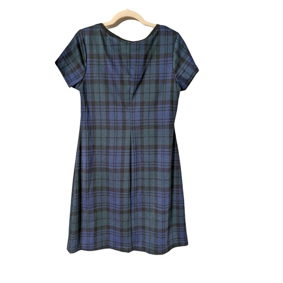 Connected Apparel Classic Plaid A-Line Dress Academia Office Career - Picture 2 of 7